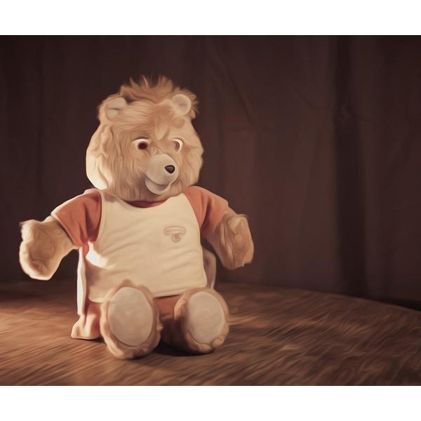 Teddy Bear on Stage - DIY Diamond Painting