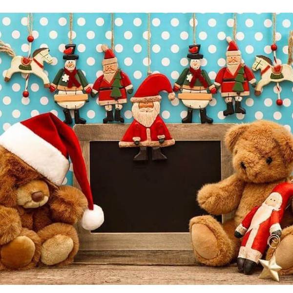Santa Teddy Bear - DIY Diamond  Painting