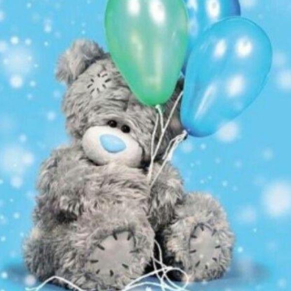 Teddy Bear with Balloon - DIY Diamond Painting