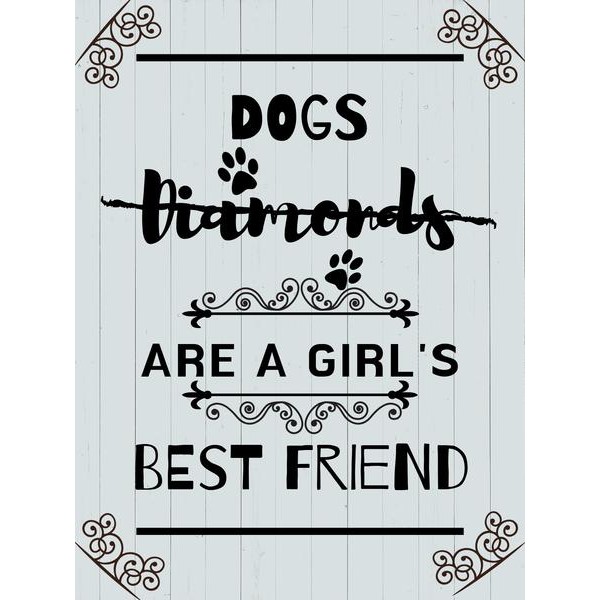 Dog Girl Best Friend - DIY Diamond  Painting