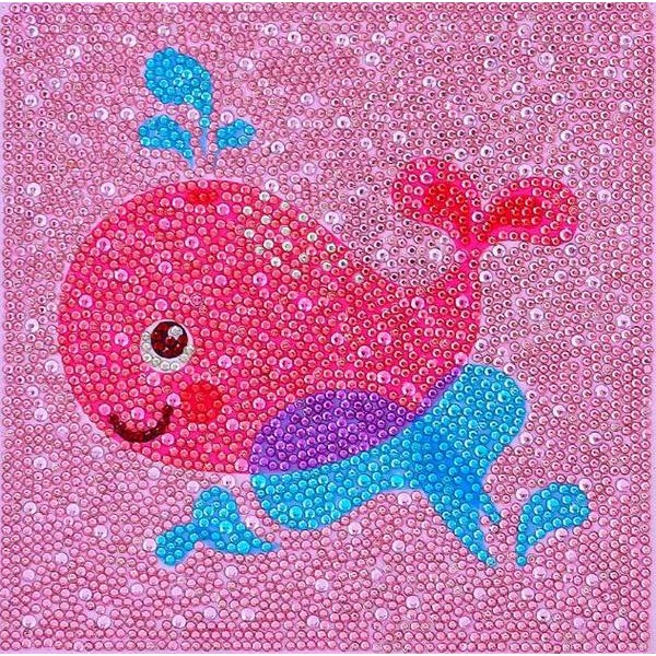 Happy Whale - DIY Diamond Painting for Kids