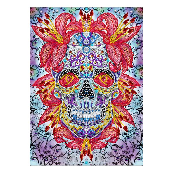 Doodle Skull - DIY Diamond Painting Glow in the Dark