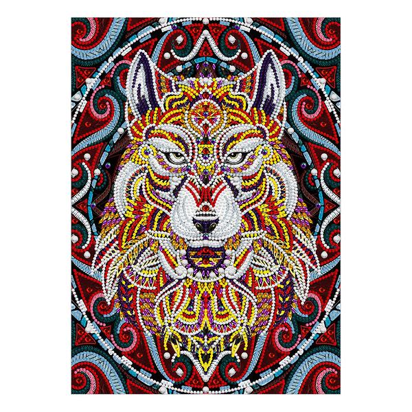 Fierce Wolf - DIY Diamond Painting Glow in the Dark