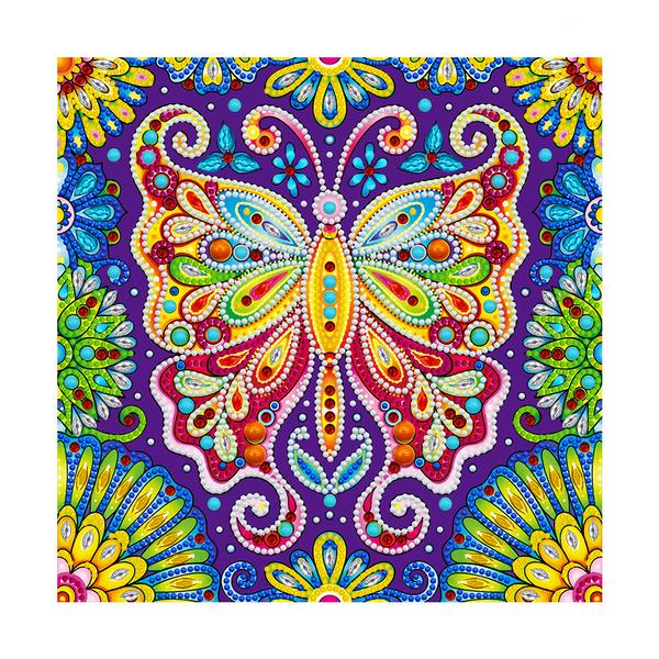 Doodle Butterfly - DIY Diamond Painting Glow in the Dark