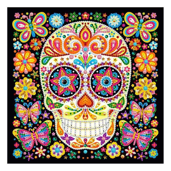 Doodle Skeleton Butterfly - DIY Diamond Painting Glow in the Dark