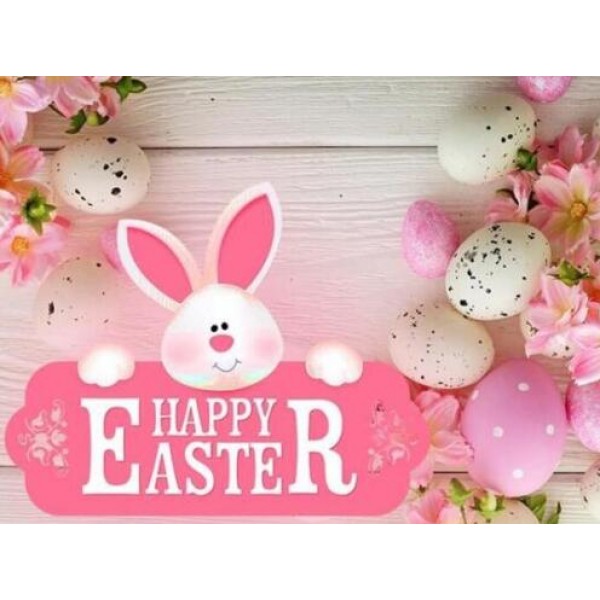 Happy Easter Sign - DIY Diamond Painting