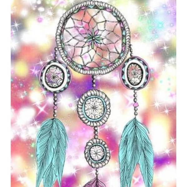 Cartoonish Dreamcatcher  - DIY Diamond Painting