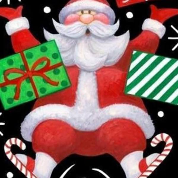 Santa and Gifts - DIY Diamond  Painting