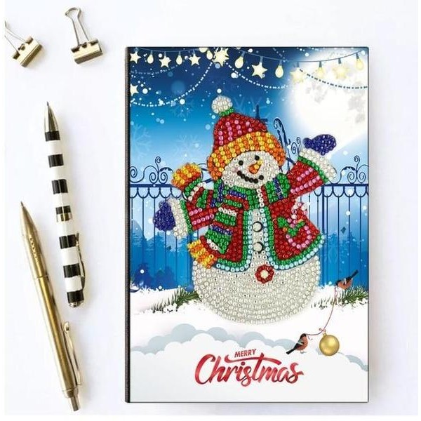 Snowman - DIY A5 Notebook Diamond Painting