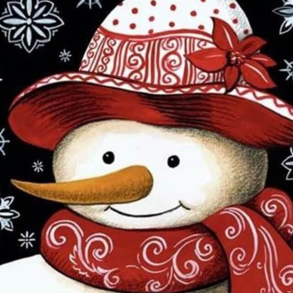 Lovely Snowman - DIY Diamond  Painting