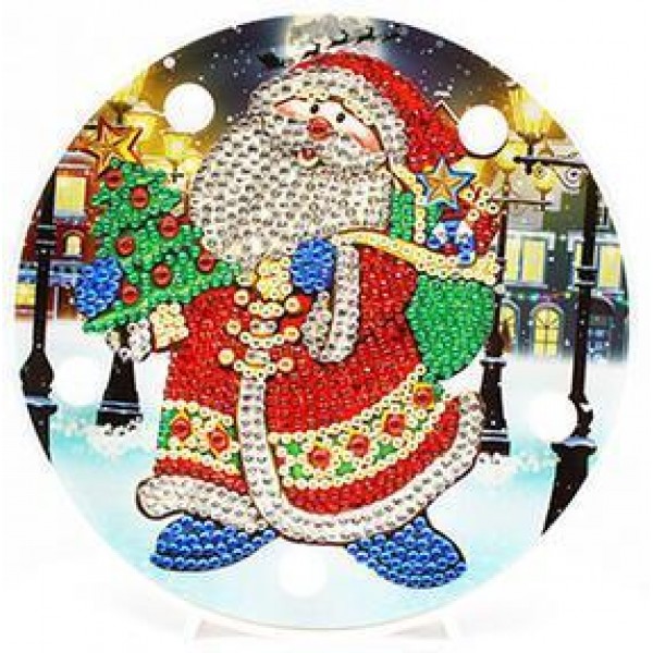 Happy Santa - DIY Diamond Painting LED Lamp
