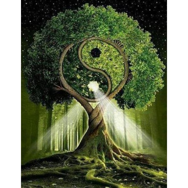 Yin Yang Tree - DIY Diamond Painting