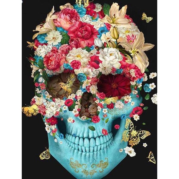 Floral Skull - DIY Diamond Painting