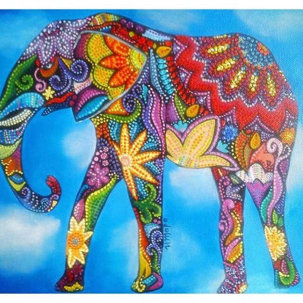 Mandala Elephant - DIY Diamond Painting