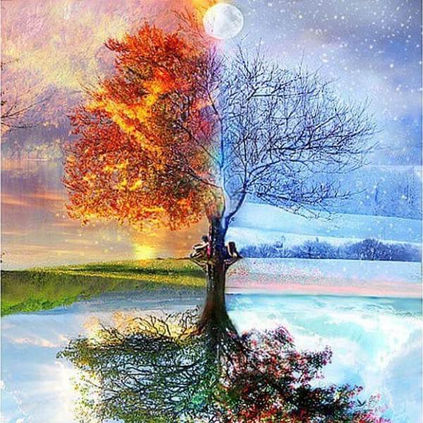 Seasons Tree - DIY Diamond  Painting