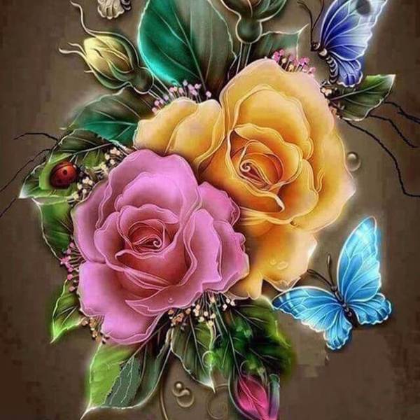 Colorful Flower #5 - DIY Diamond Painting