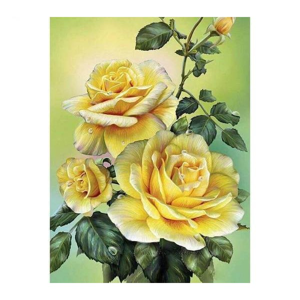 Yellow Rose - DIY Diamond Painting