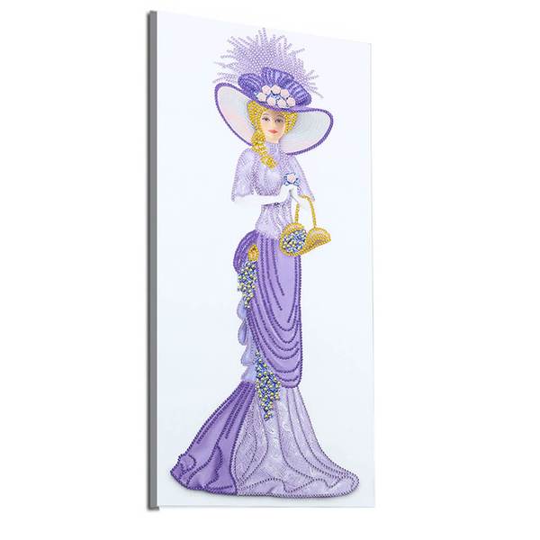 Lady in light purple dress- Special shaped drills