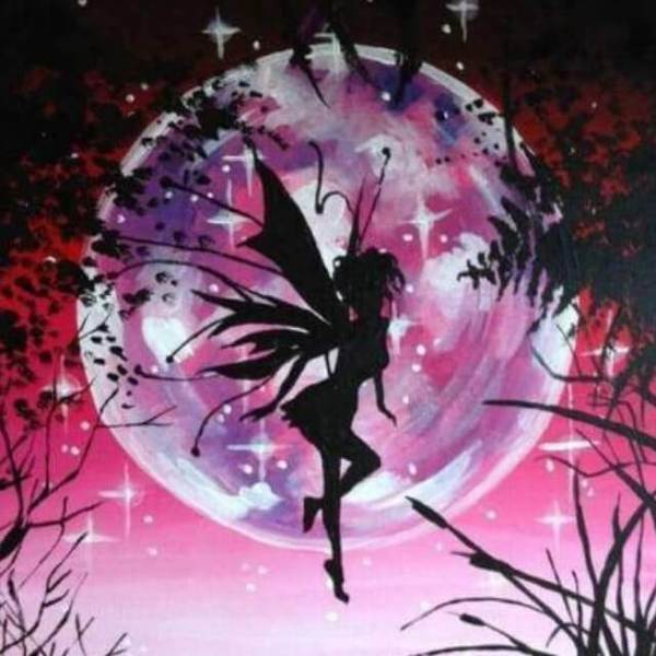 Silhouette Fairy - DIY Diamond Painting