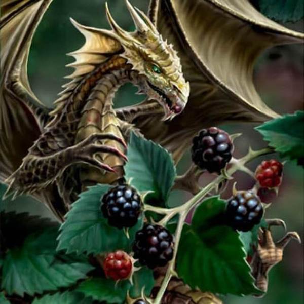Dragon in Berries - DIY Diamond Painting