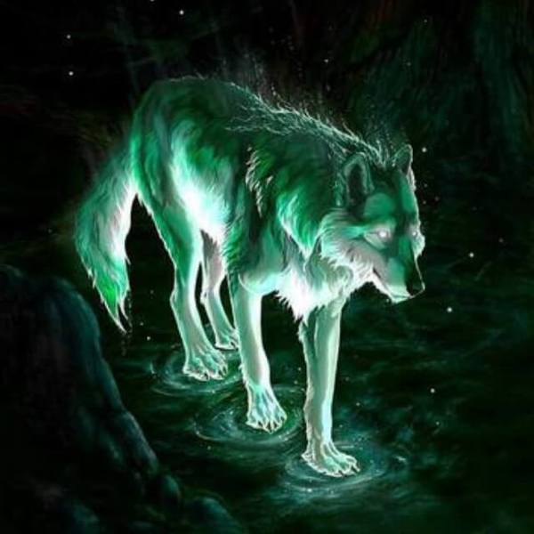 Glowing Wolf - DIY Diamond Painting