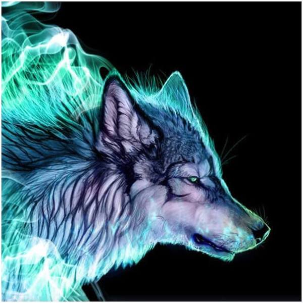 Abstract Wolf - DIY Diamond Painting
