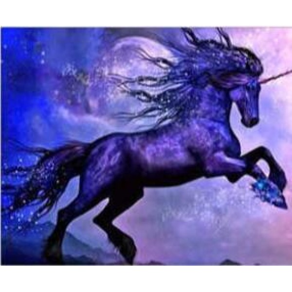 Purple Unicorn - DIY Diamond Painting