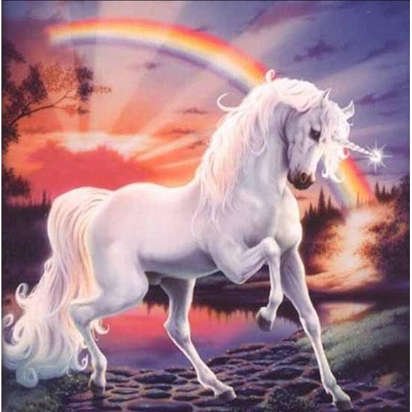 Unicorn and a Rainbow - DIY Diamond Painting