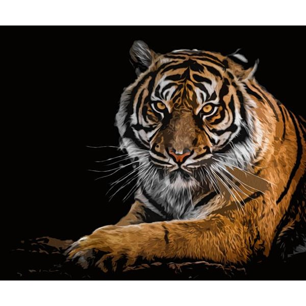 Guarding Tiger - DIY Diamond Painting