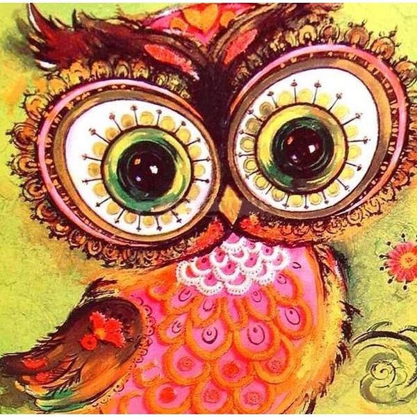 Artistic Owl - DIY Diamond Painting