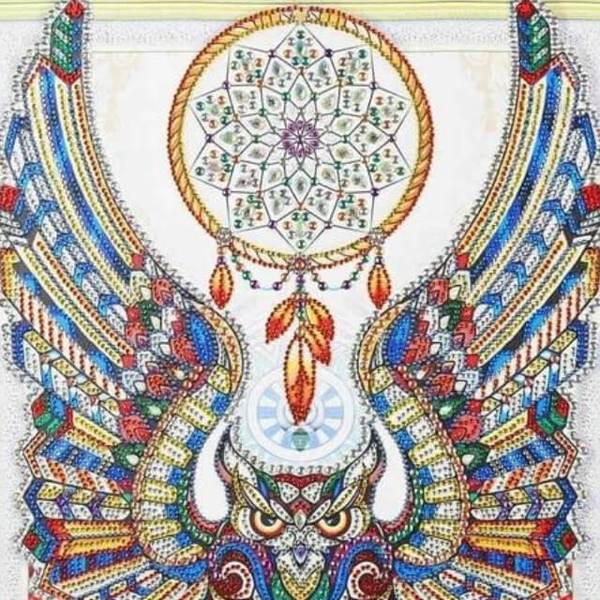 Owl Dream-catcher - Glittering 5D DIY Diamond Painting