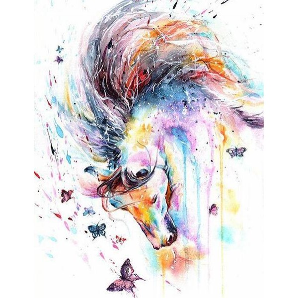 Pastel Painted Horse - DIY Diamond Painting