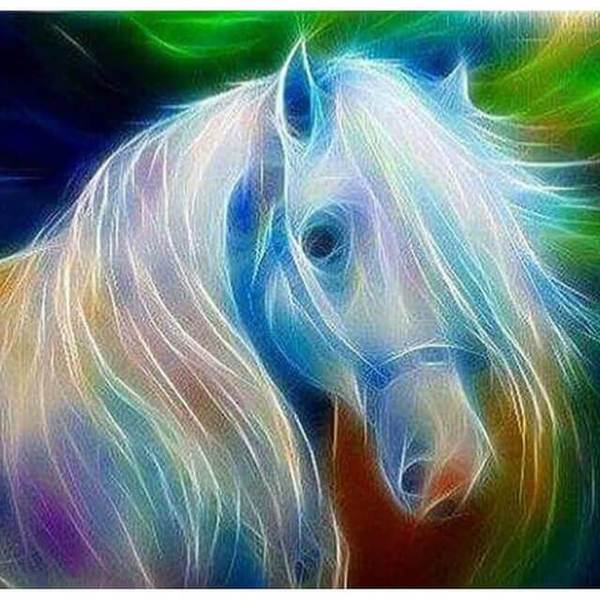 Neon Horse - DIY Diamond Painting