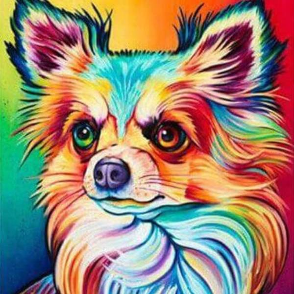 Dog Pop Art #5- DIY Diamond Painting