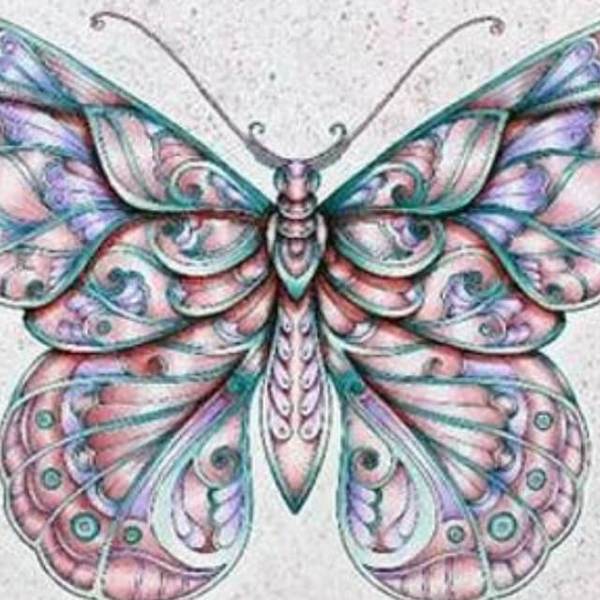 Mosaic Butterfly #3 - DIY Diamond Painting