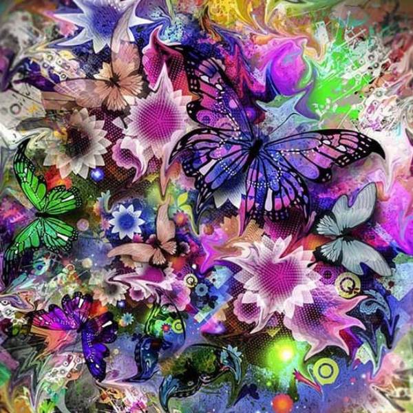 Abstract Butterfly - DIY Diamond  Painting