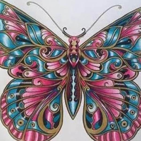 Mosaic Butterfly #2 - DIY Diamond Painting