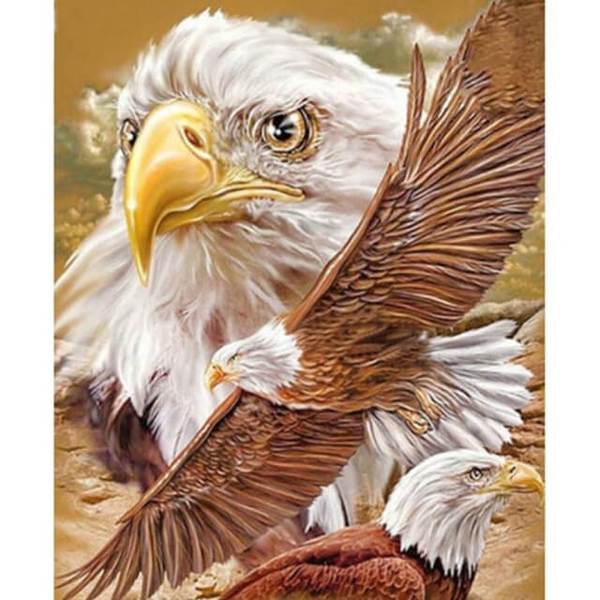 Fighting Eagle - DIY Diamond Painting