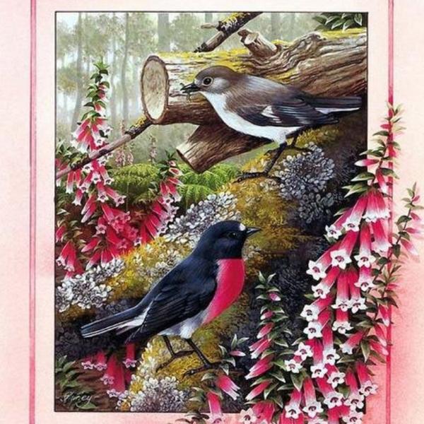 Birds on a Tree -DIY Diamond Painting