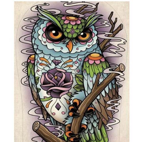 Doodle Owl - DIY Diamond Painting