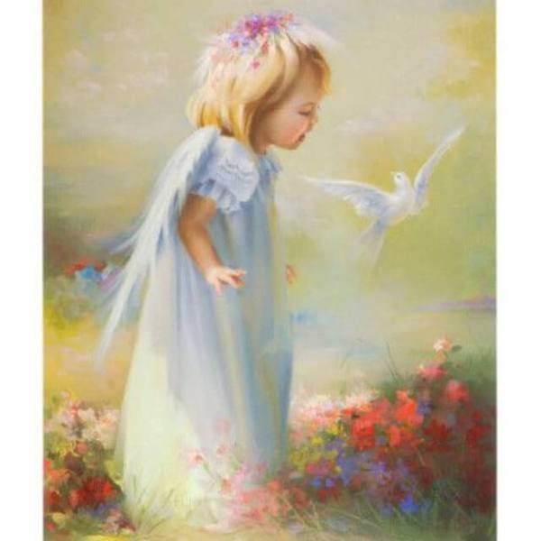 Little Angel and Dove - DIY Diamond Painting