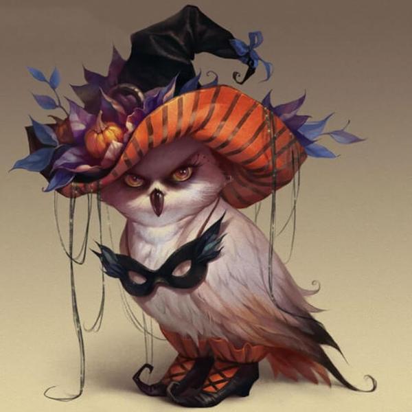 Halloween Owl  - DIY Diamond Painting