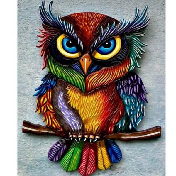 Colorful Owl - DIY Diamond Painting
