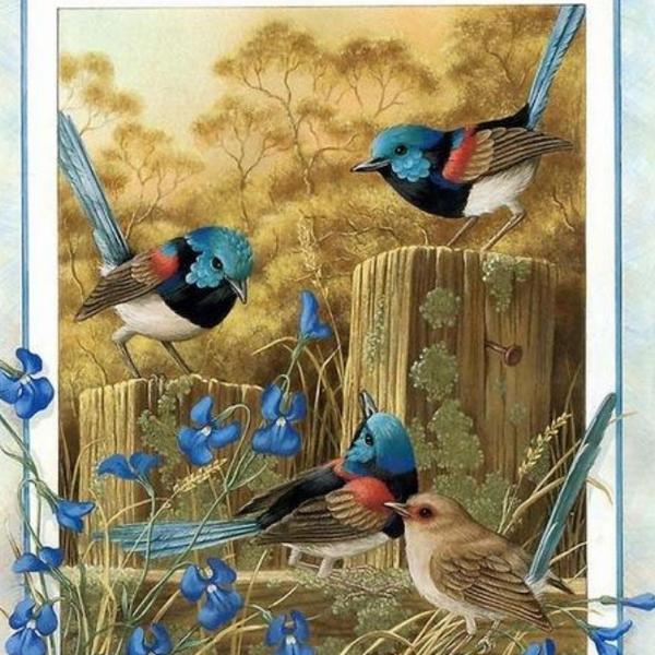Birds on a Tree -DIY Diamond Painting