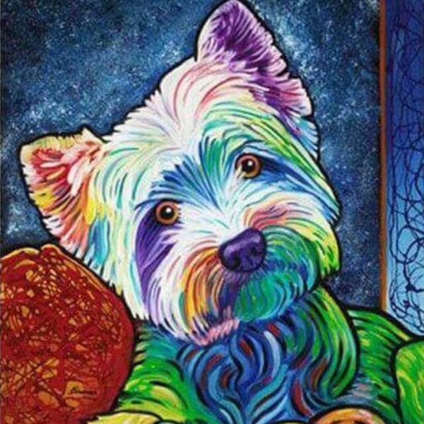 Dog Pop Art #14- DIY Diamond Painting