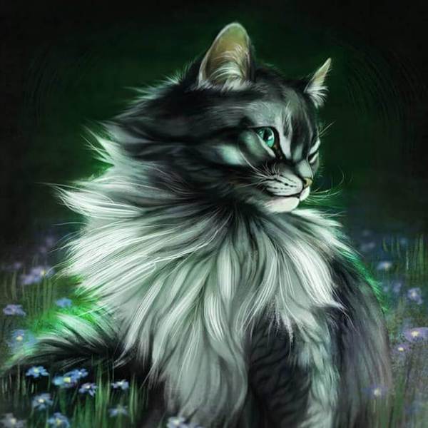 Glowing Cat - DIY Diamond Painting